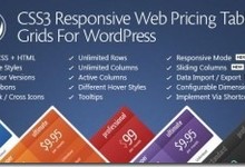 wordpress强大的价格表插件CSS3 Responsive Web Pricing Tables Grids For WordPress v9.0附汉化版