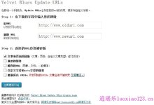 WordPress更换域名后修改站内链接插件:Velvet Blues Update URLs 3.1汉化版 逍遥乐汉化